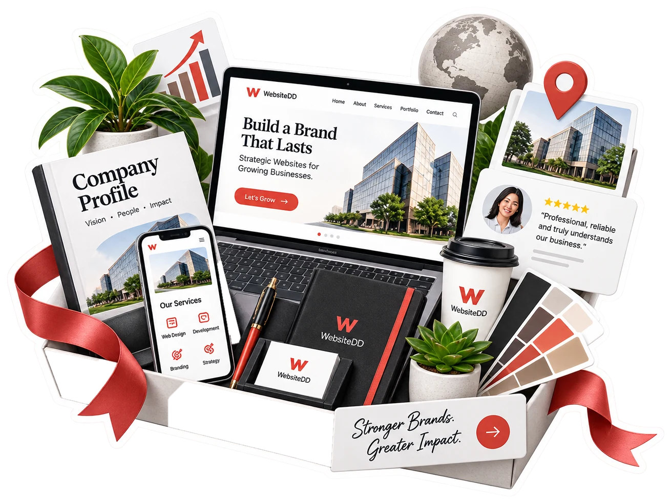 Restaurant and food brand website by WebsiteDD