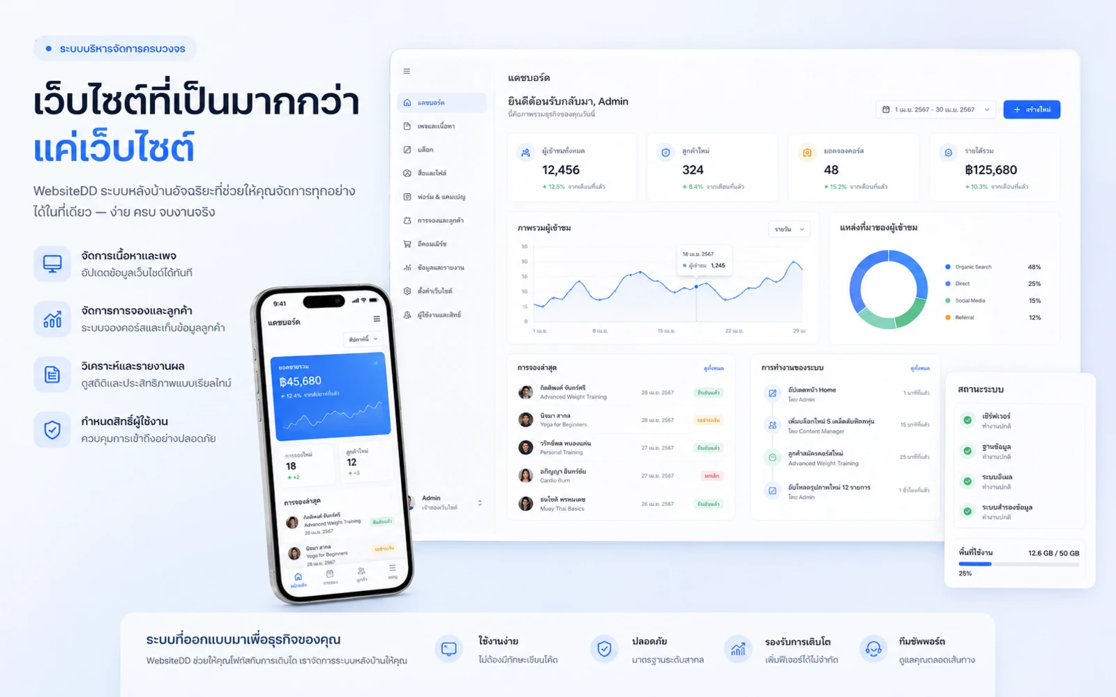 Booking Lite system preview